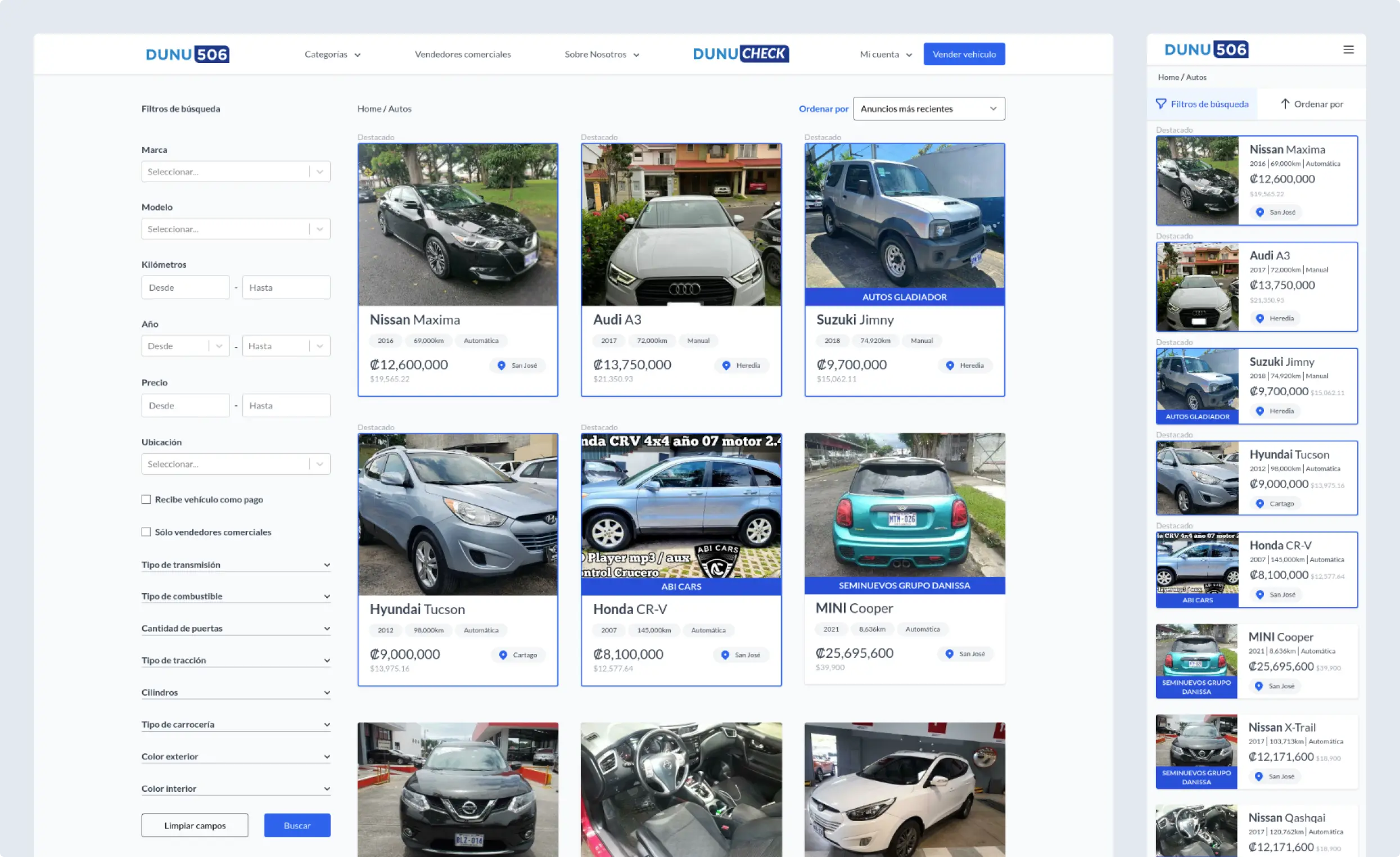 screenshot of the app
