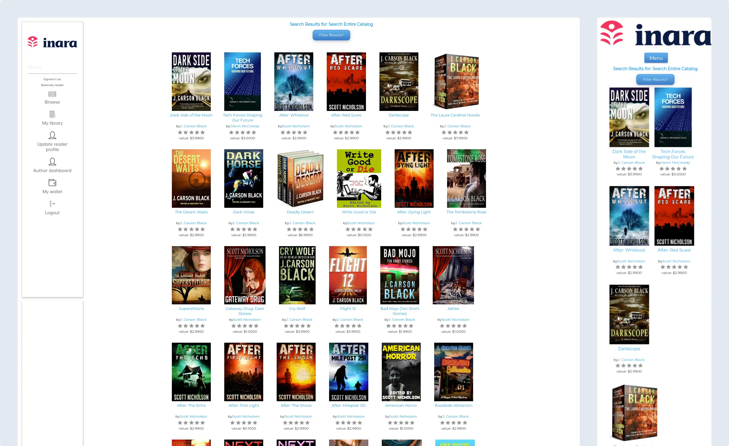 screenshot of the app