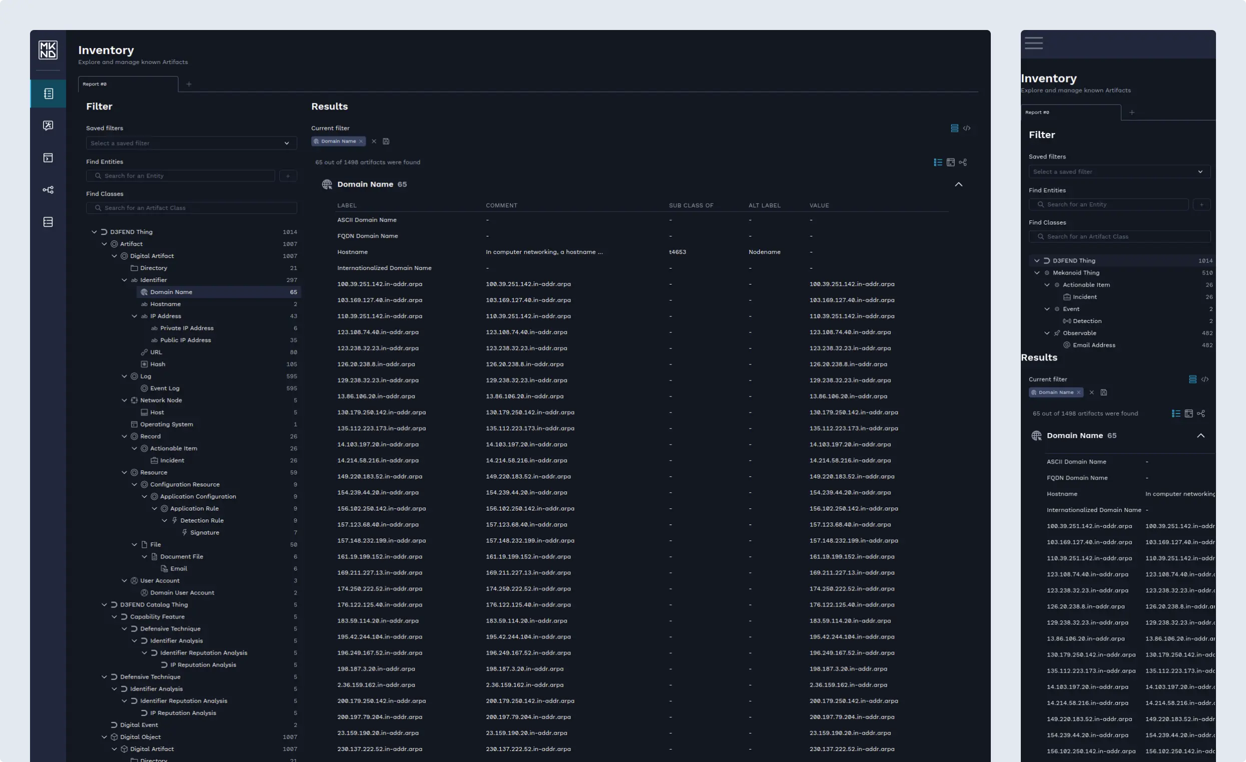 screenshot of the app