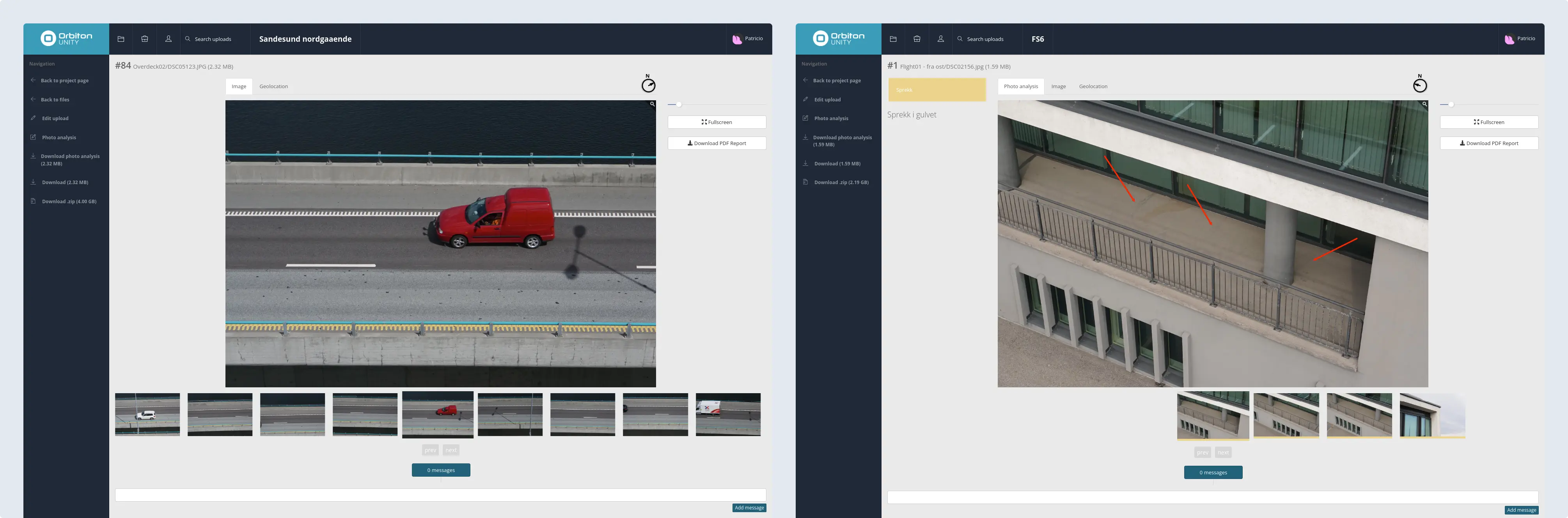 screenshot of the app