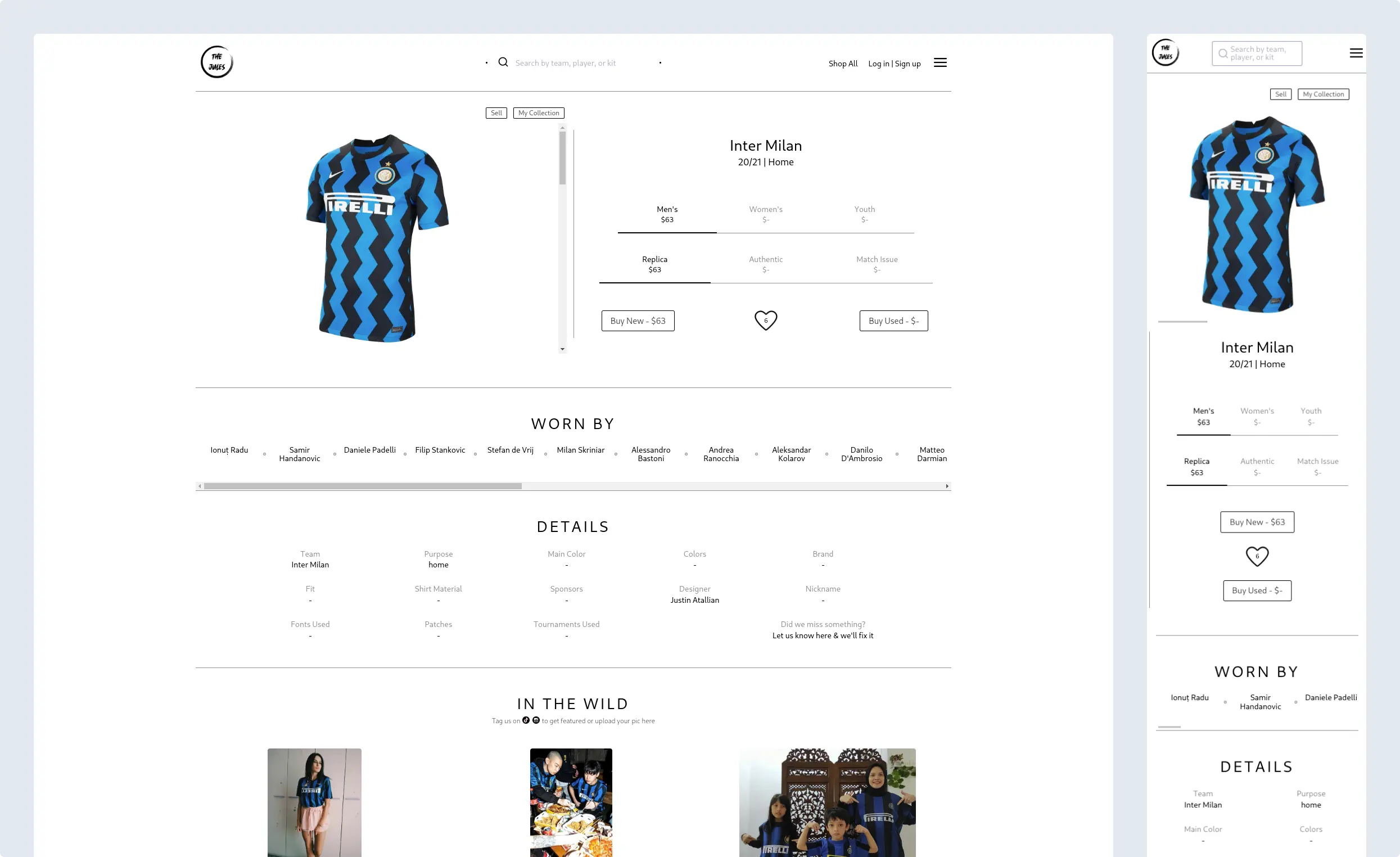 screenshot of the app