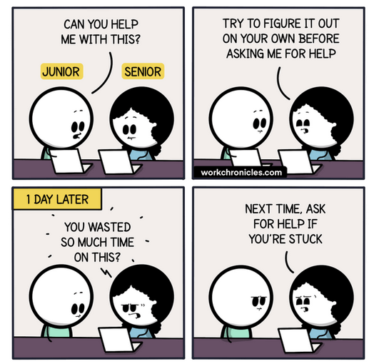 boss complaining that developer took to much time for something that should have asked